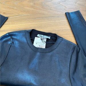 Zara holographic crew neck NWT